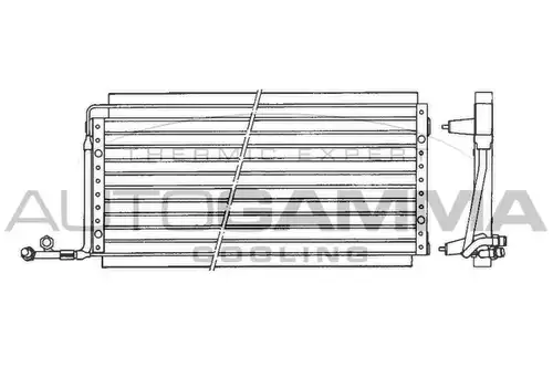 кондензатор, климатизация AUTOGAMMA 101836