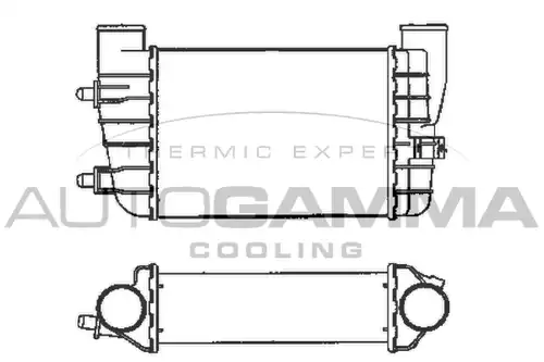 интеркулер (охладител за въздуха на турбината) AUTOGAMMA 101851