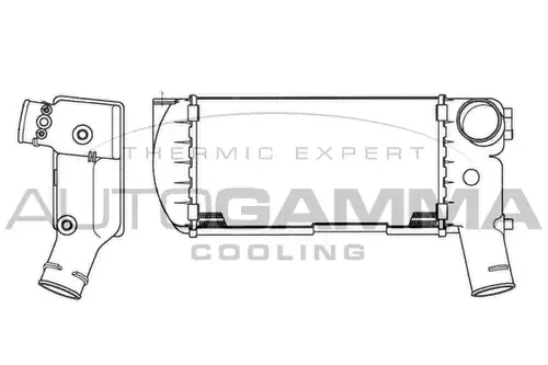 интеркулер (охладител за въздуха на турбината) AUTOGAMMA 101860