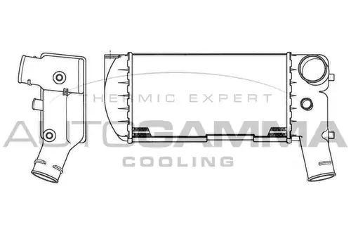 интеркулер (охладител за въздуха на турбината) AUTOGAMMA 101862