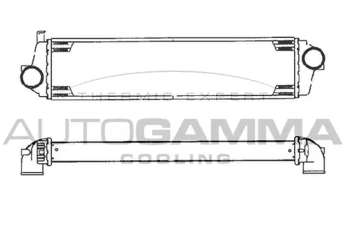 интеркулер (охладител за въздуха на турбината) AUTOGAMMA 101881