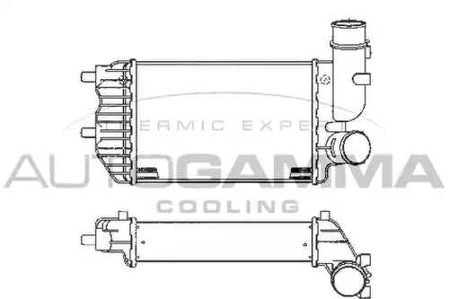интеркулер (охладител за въздуха на турбината) AUTOGAMMA 101888