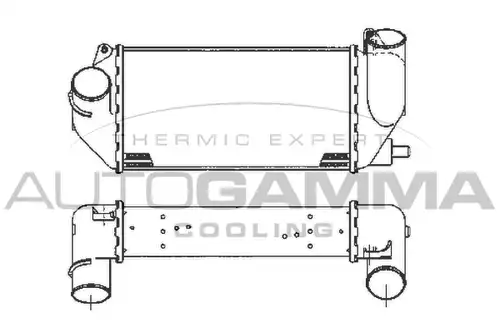 интеркулер (охладител за въздуха на турбината) AUTOGAMMA 101897