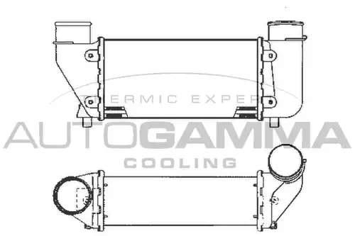 интеркулер (охладител за въздуха на турбината) AUTOGAMMA 101898
