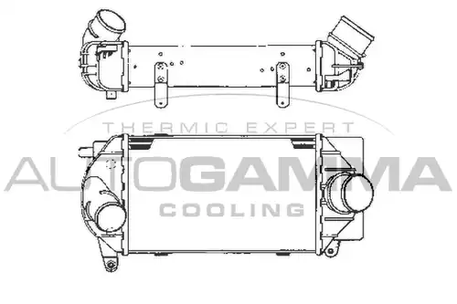 интеркулер (охладител за въздуха на турбината) AUTOGAMMA 101911