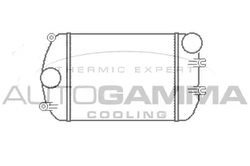 интеркулер (охладител за въздуха на турбината) AUTOGAMMA 101938