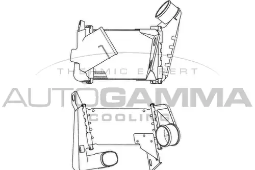 интеркулер (охладител за въздуха на турбината) AUTOGAMMA 101960