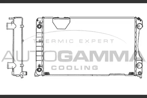 воден радиатор AUTOGAMMA 102025