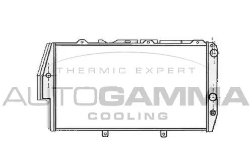 воден радиатор AUTOGAMMA 102026