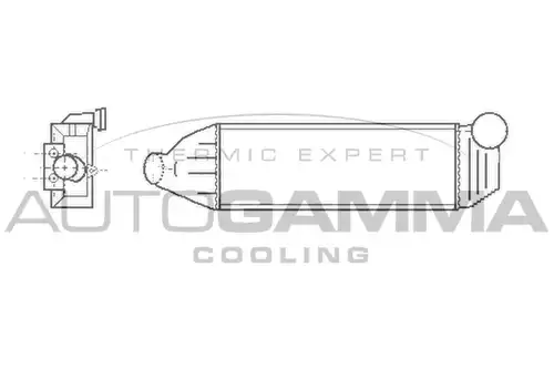 интеркулер (охладител за въздуха на турбината) AUTOGAMMA 102402