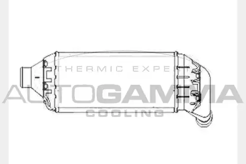 интеркулер (охладител за въздуха на турбината) AUTOGAMMA 102403