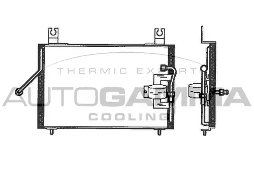 кондензатор, климатизация AUTOGAMMA 102556