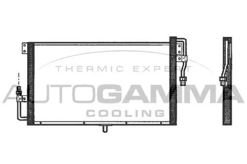 кондензатор, климатизация AUTOGAMMA 102559