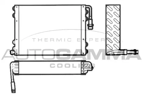 кондензатор, климатизация AUTOGAMMA 102595