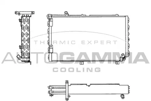 кондензатор, климатизация AUTOGAMMA 102599