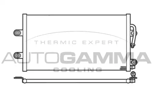кондензатор, климатизация AUTOGAMMA 102618