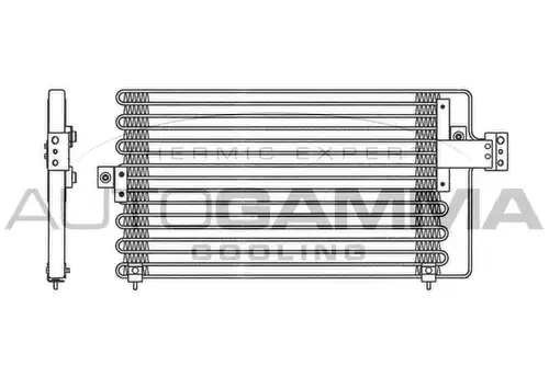кондензатор, климатизация AUTOGAMMA 102619
