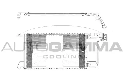 кондензатор, климатизация AUTOGAMMA 102622
