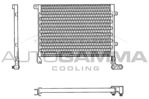кондензатор, климатизация AUTOGAMMA 102631