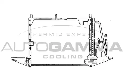 кондензатор, климатизация AUTOGAMMA 102650