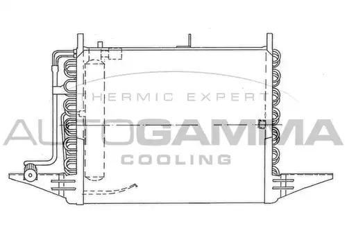 кондензатор, климатизация AUTOGAMMA 102651