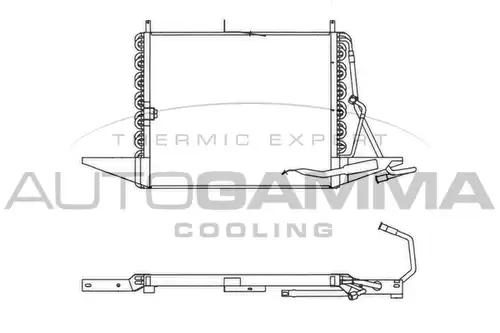 кондензатор, климатизация AUTOGAMMA 102652