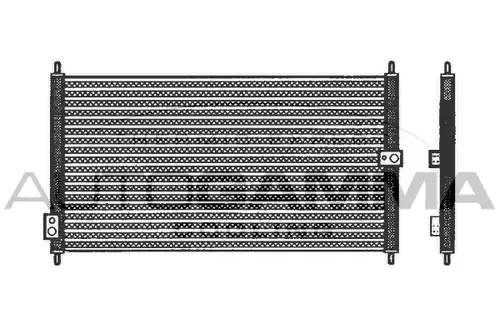 кондензатор, климатизация AUTOGAMMA 102660