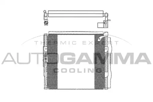 кондензатор, климатизация AUTOGAMMA 102661