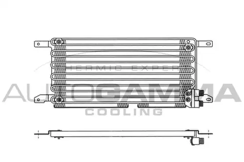 кондензатор, климатизация AUTOGAMMA 102668