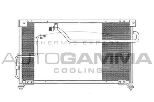 кондензатор, климатизация AUTOGAMMA 102677