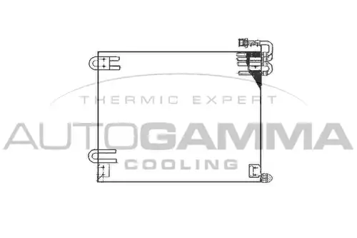 кондензатор, климатизация AUTOGAMMA 102733