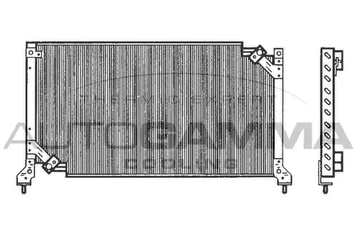 кондензатор, климатизация AUTOGAMMA 102788