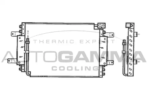 кондензатор, климатизация AUTOGAMMA 102795
