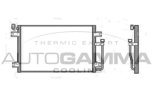 кондензатор, климатизация AUTOGAMMA 102796