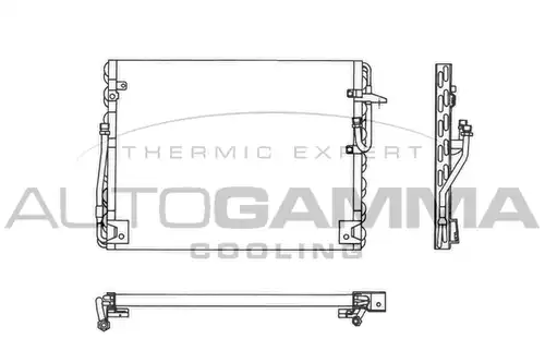 кондензатор, климатизация AUTOGAMMA 102802