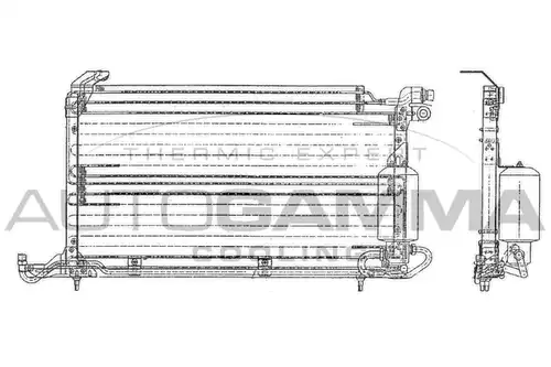 кондензатор, климатизация AUTOGAMMA 102814