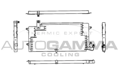 кондензатор, климатизация AUTOGAMMA 102821