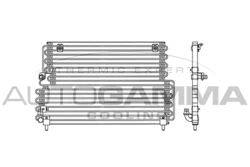 кондензатор, климатизация AUTOGAMMA 102826