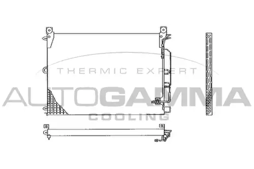 кондензатор, климатизация AUTOGAMMA 102829