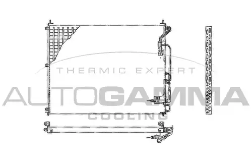 кондензатор, климатизация AUTOGAMMA 102830