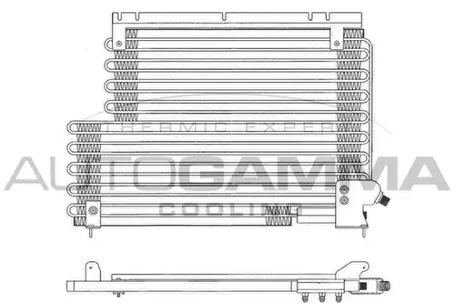 кондензатор, климатизация AUTOGAMMA 102833