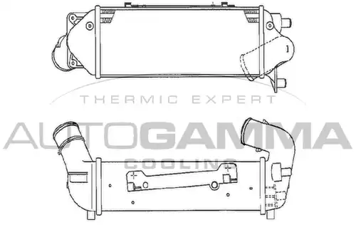 интеркулер (охладител за въздуха на турбината) AUTOGAMMA 103017