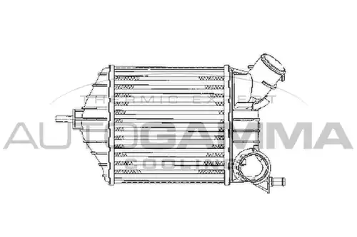 интеркулер (охладител за въздуха на турбината) AUTOGAMMA 103166