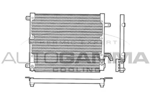 кондензатор, климатизация AUTOGAMMA 103273