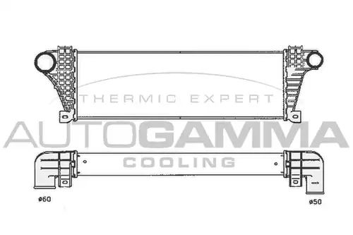 интеркулер (охладител за въздуха на турбината) AUTOGAMMA 103811