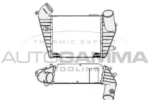 интеркулер (охладител за въздуха на турбината) AUTOGAMMA 103881