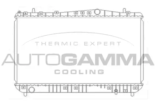 воден радиатор AUTOGAMMA 103905