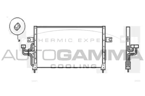 кондензатор, климатизация AUTOGAMMA 103930