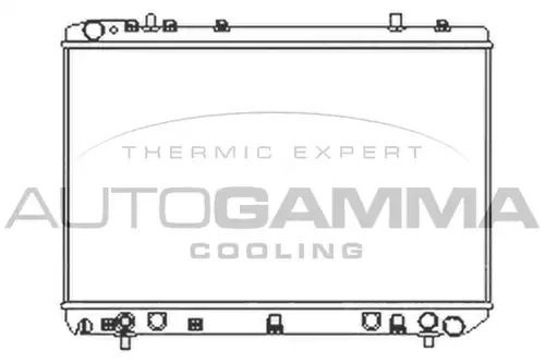 воден радиатор AUTOGAMMA 104159