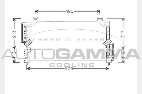 кондензатор, климатизация AUTOGAMMA 104306